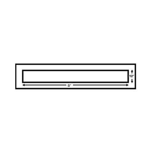 Newstripe | 96 Inch Stop Bar 12 Inches Wide | 10004437