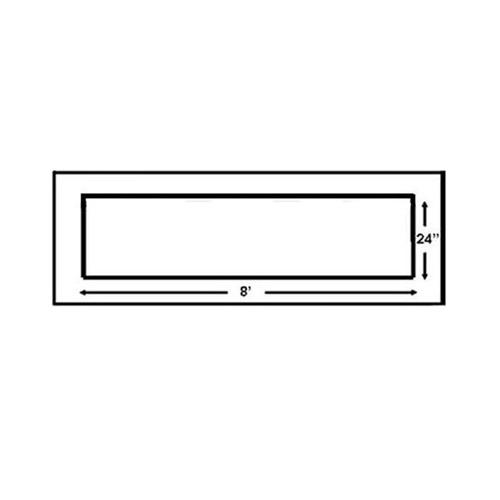 Newstripe | 96 Inch Stop Bar 24 Inches Wide | 10004439