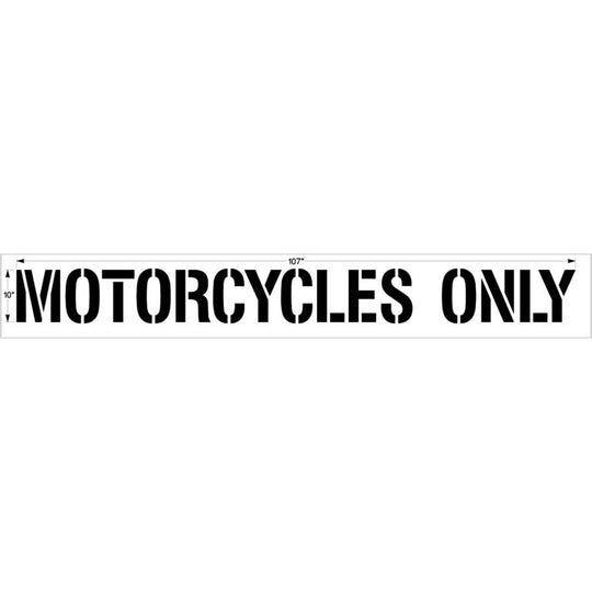 Newstripe | Motorcycles Only Parking Stencil | 10004985