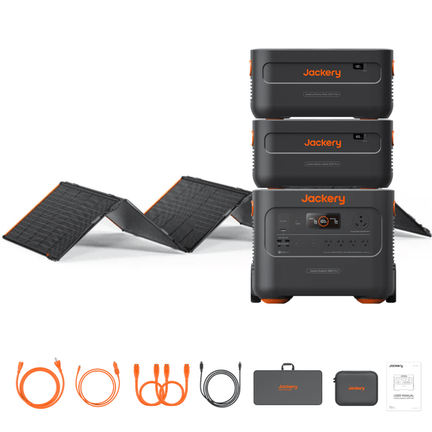 Jackery Explorer 2000 Plus Solar Generator Kit (6kWh) + SolarSaga 500 X