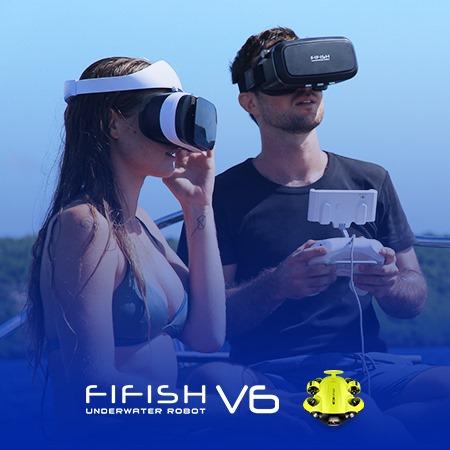 QYSea | Fifish V6 Underwater Robot ROV with VR Goggles