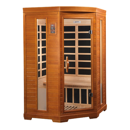 Golden Designs | Dynamic "Heming" 2 Person Ultra Low EMF Far IR Sauna | DYN-6225-02 Elite