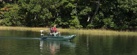 Sea Eagle 285fpb Frameless Pontoon Boat - Pro - Action Shot