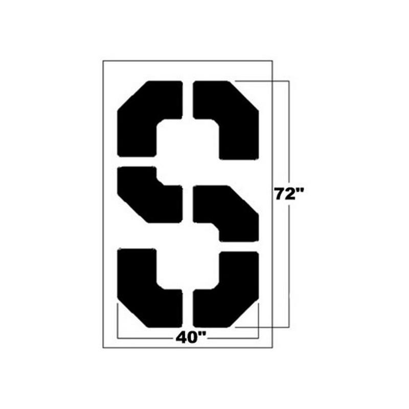 Newstripe | 72 Inch Bold Block Letter Stencil | 10001006