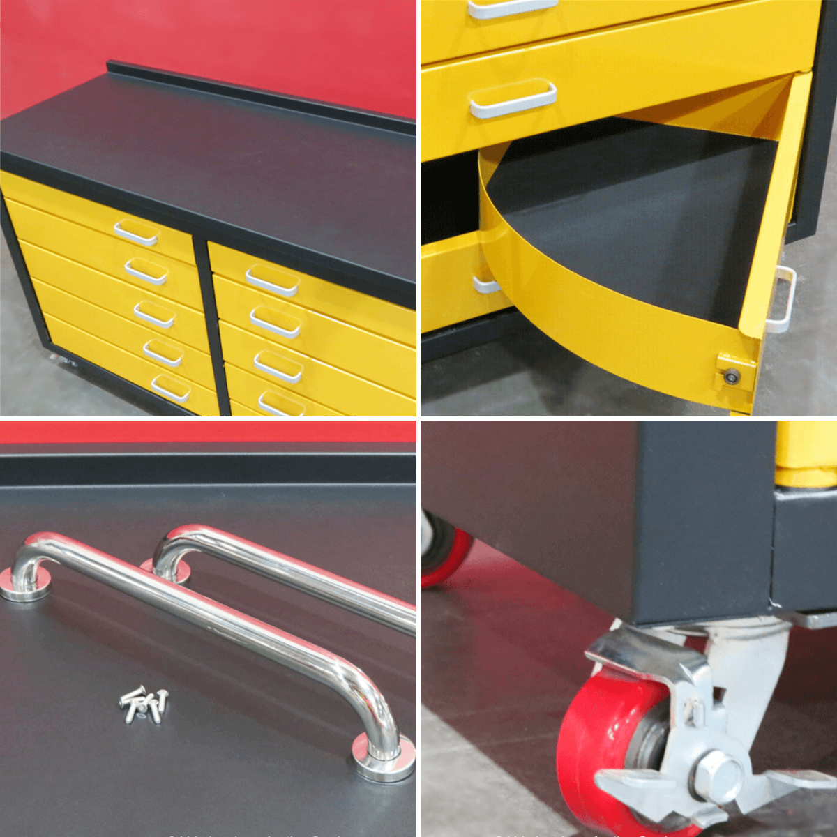 Chery Industrial 6ft Heavy Duty Mobile Workbench with 10 Drawers
