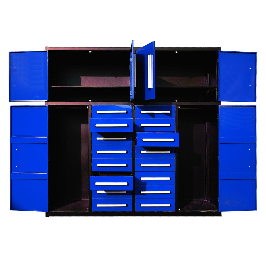 Chery Industrial 7ft Garage Storage Cabinet with 16 Drawers