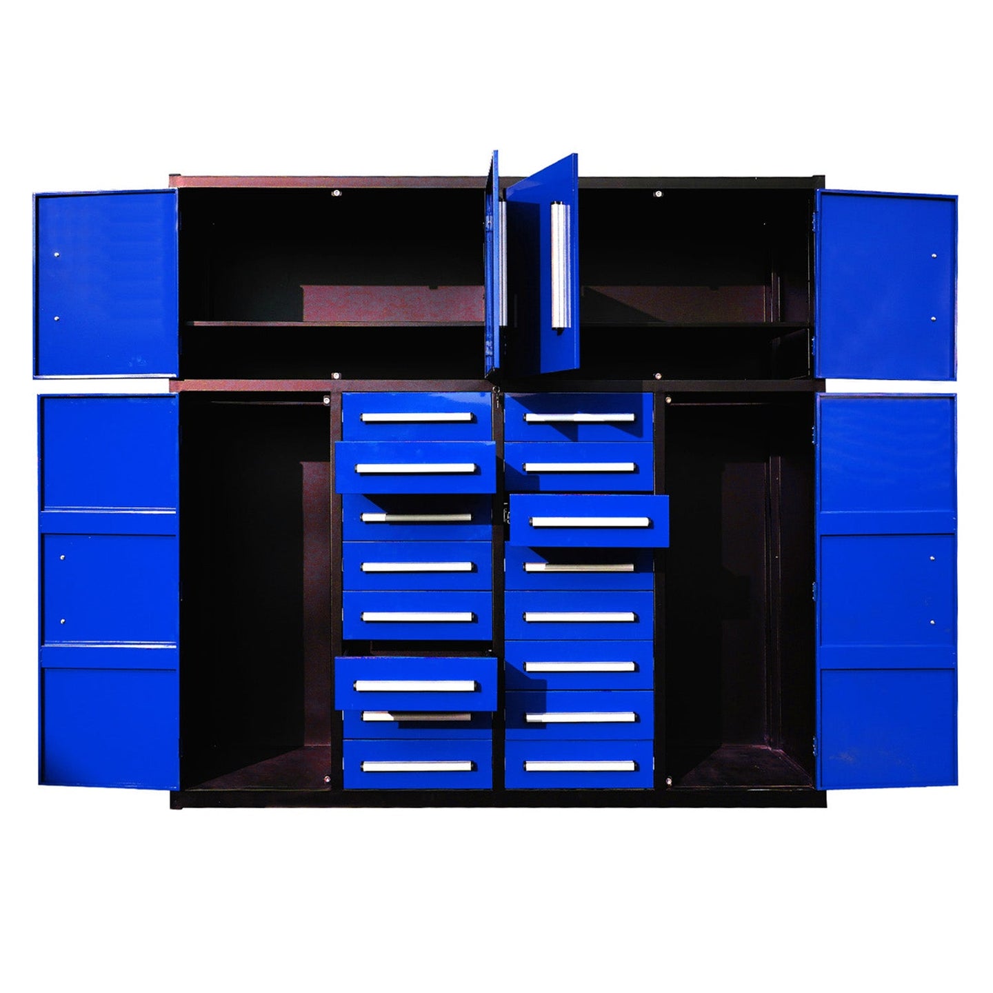 Chery Industrial 7ft Garage Storage Cabinet with 16 Drawers