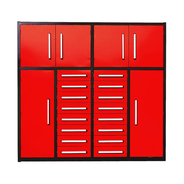 Chery Industrial | 7ft Garage Storage Cabinet with 16 Drawers
