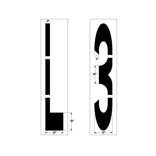 Newstripe | 72 Inch Federal Individual Letters & Numbers | 10001700