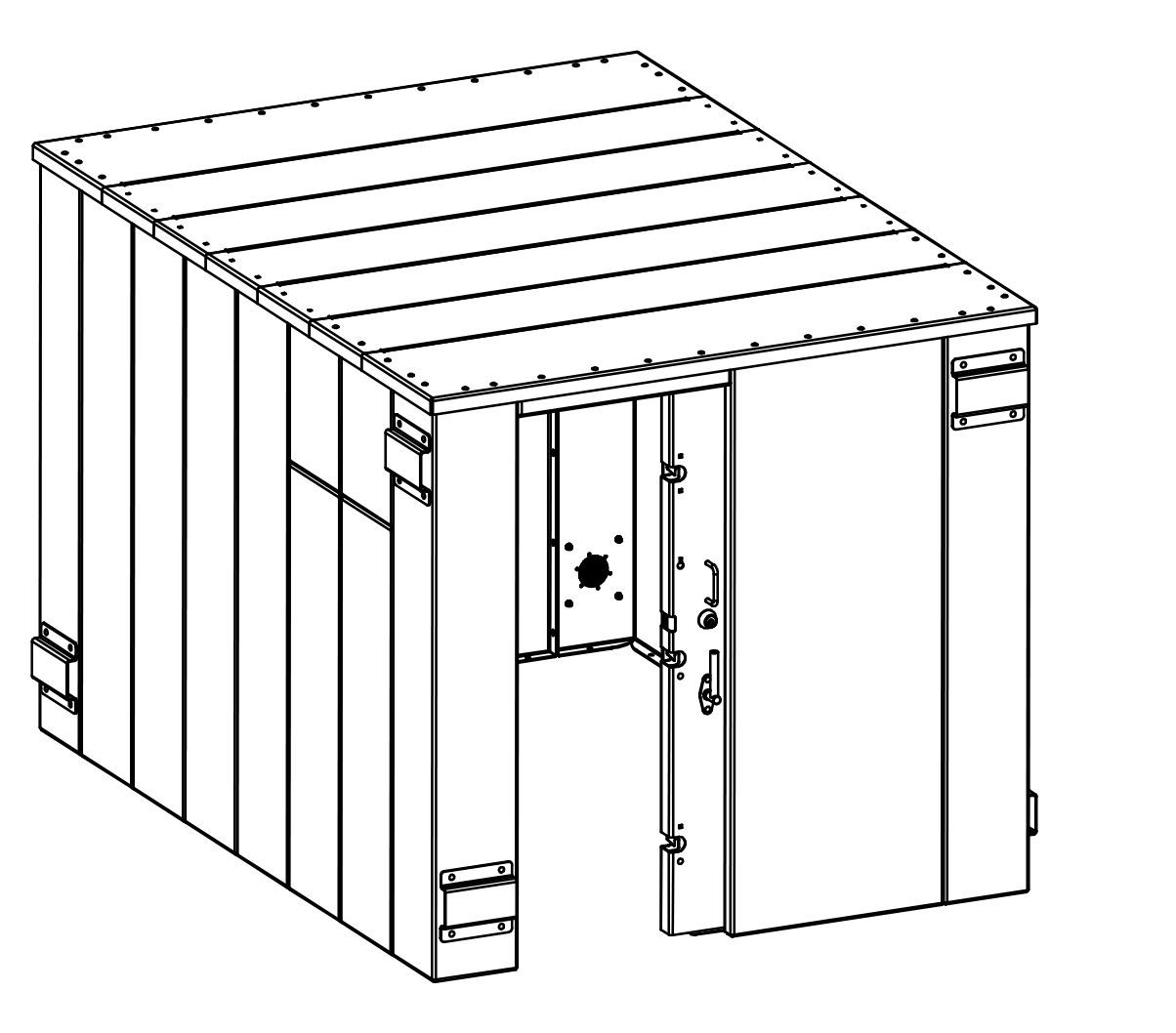 Swisher ESP Safety Shelter- 20 Person Private / 12 Person Business