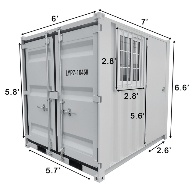 Chery Industrial 7ft Small Cubic Shipping Container
