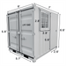 Chery Industrial 7ft Small Cubic Shipping Container