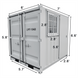 Chery Industrial 7ft Small Cubic Shipping Container