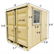 Chery Industrial 7ft Small Cubic Shipping Container