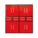 Chery Industrial 7ft Garage Storage Cabinet (8 Drawers & 4 Cabinets)