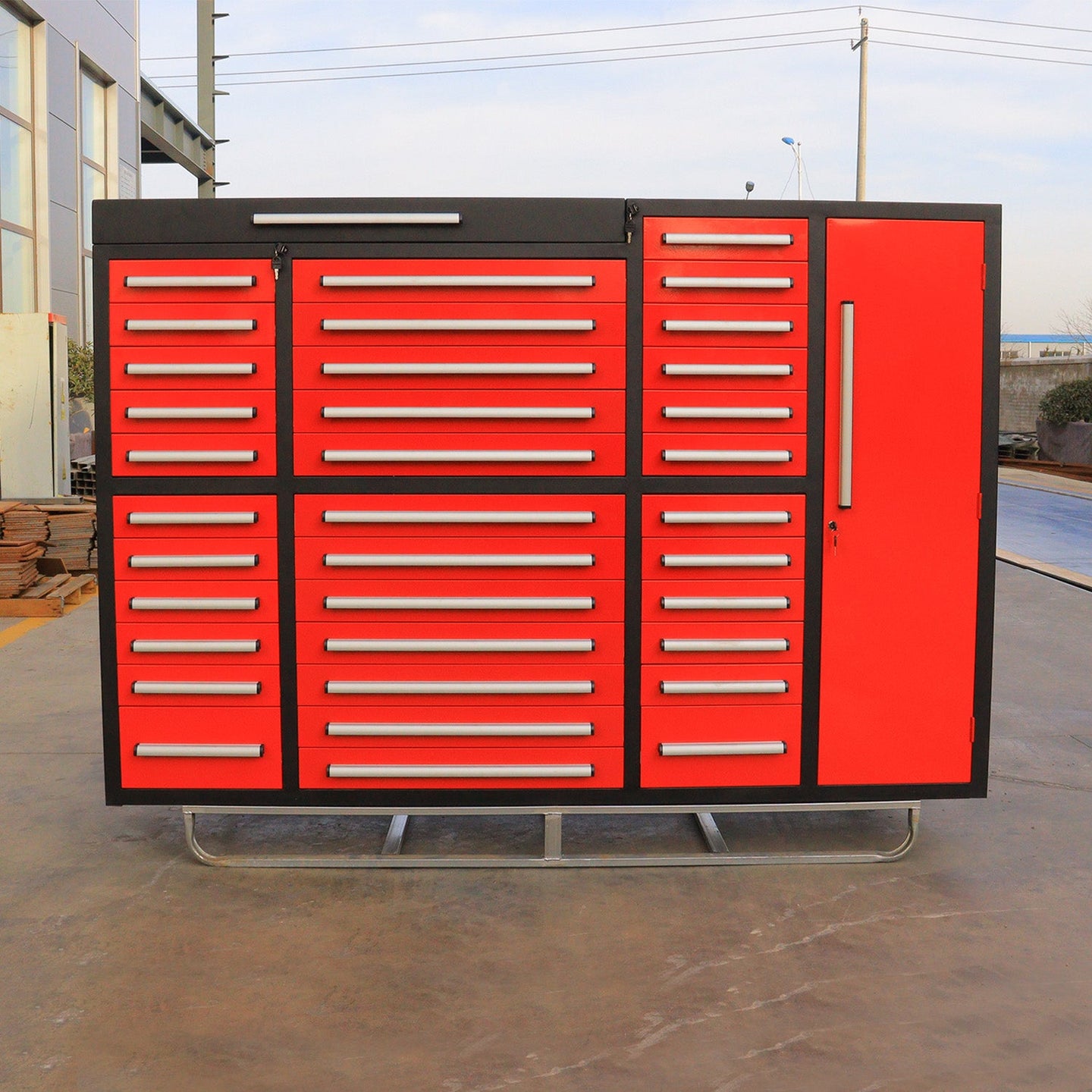 Chery Industrial 7ft Garage Storage Cabinet (35 Drawers & 1 Cabinet)