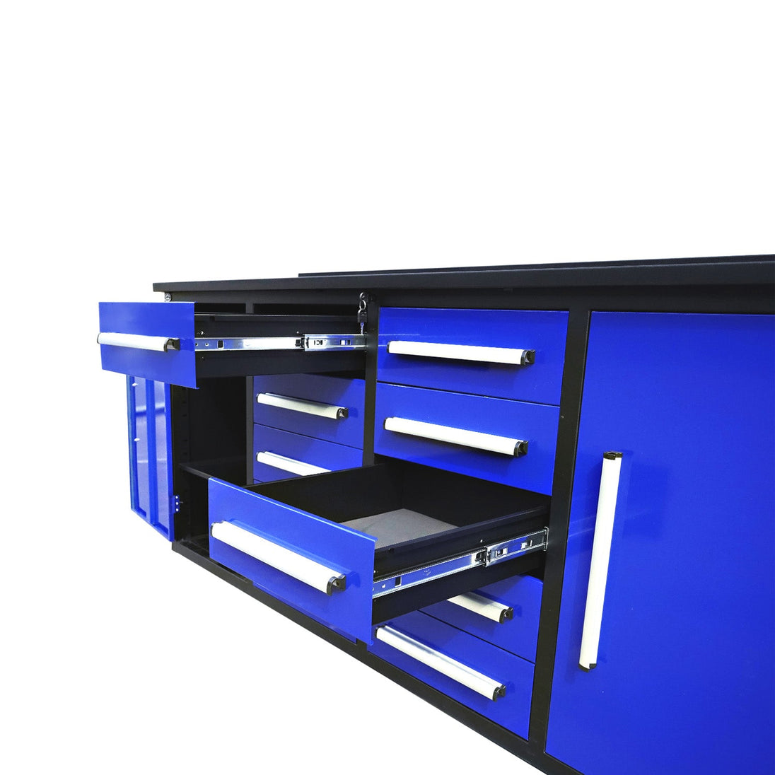 Chery Industrial 7ft Heavy Duty Workbench with 10 Drawers & 2 Cabinets