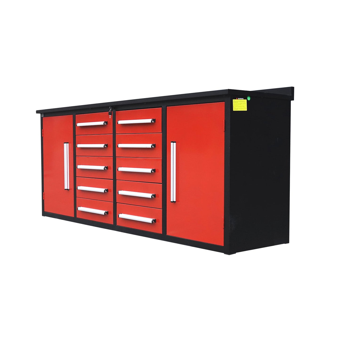 Chery Industrial 7ft Heavy Duty Workbench with 10 Drawers & 2 Cabinets