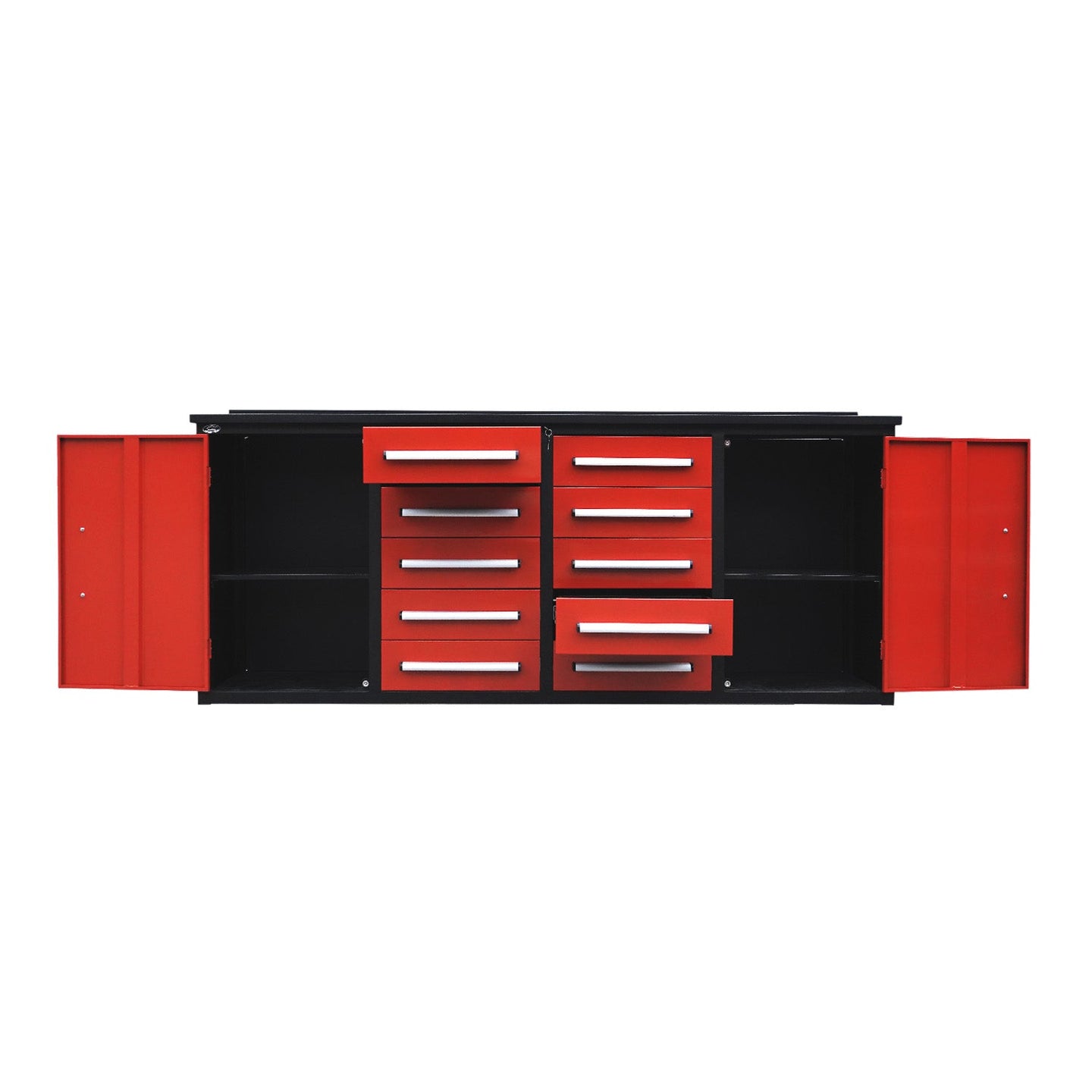 Chery Industrial 7ft Heavy Duty Workbench with 10 Drawers & 2 Cabinets