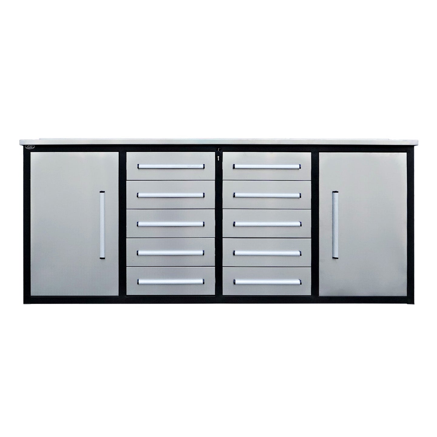 Chery Industrial 7ft Heavy Duty Workbench with 10 Drawers & 2 Cabinets