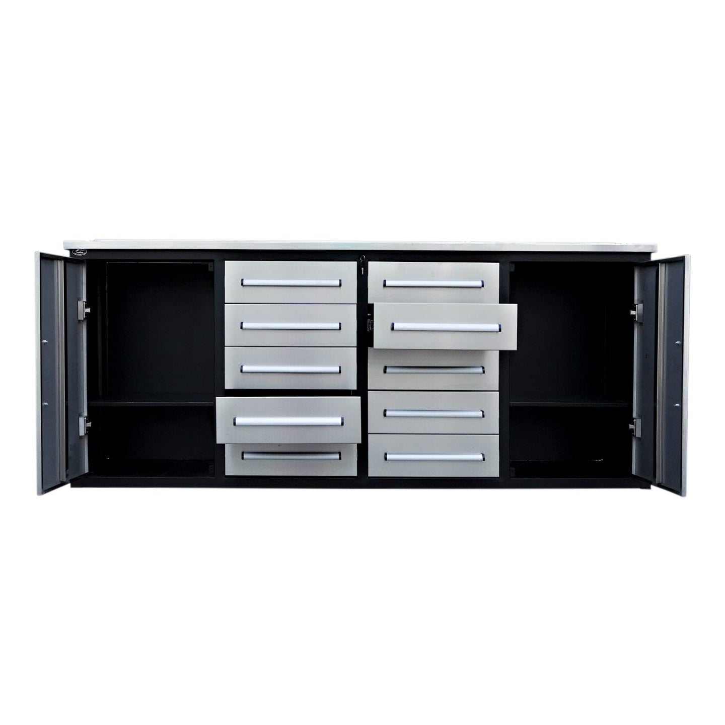 Chery Industrial 7ft Heavy Duty Workbench with 10 Drawers & 2 Cabinets
