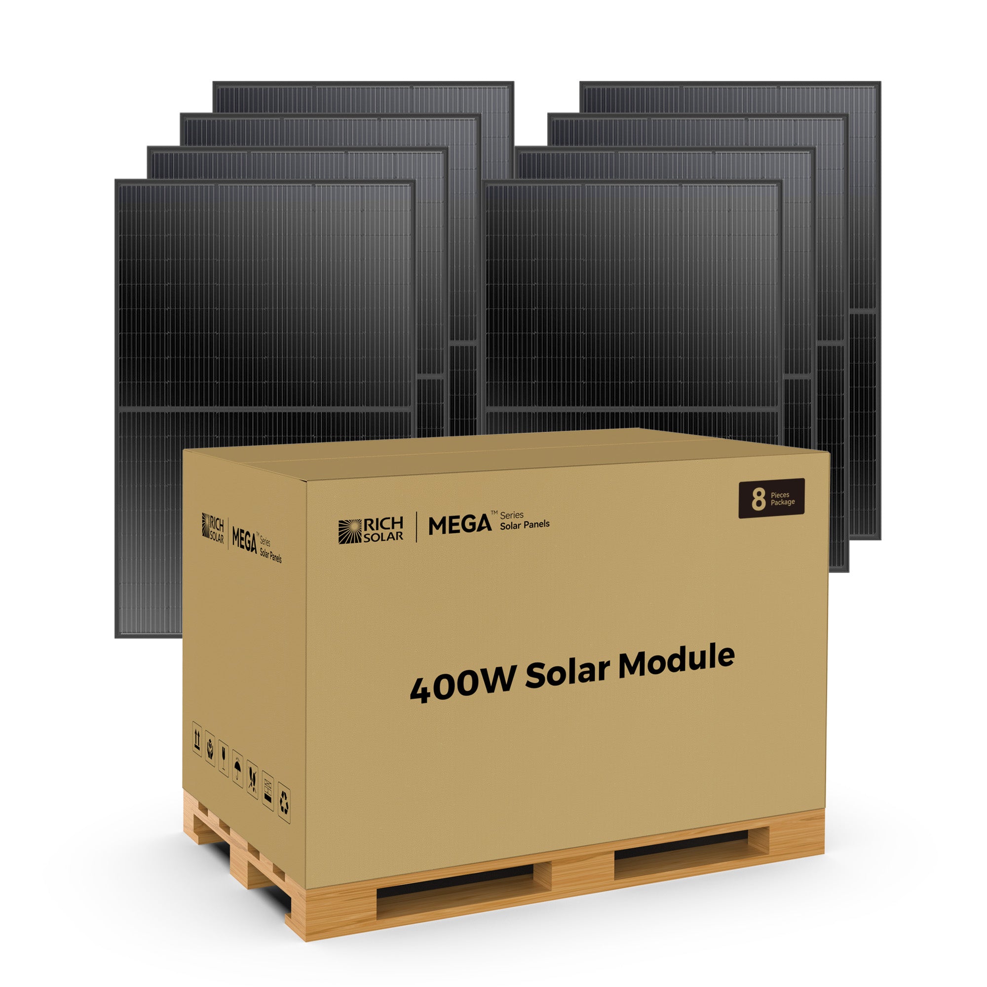 MEGA 400 | 400 Watt Solar Panel | Premium Grid-tie or Off-grid Solar Panel for Residential, Commercial, Agriculture | 25-Year Output Warranty | UL Certified