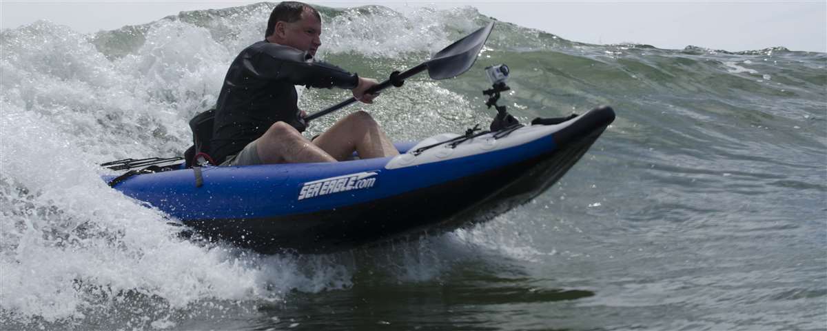 Sea Eagle 300x Explorer - Pro Carbon - Action Shot