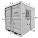Chery Industrial 9ft Small Cubic Shipping Container