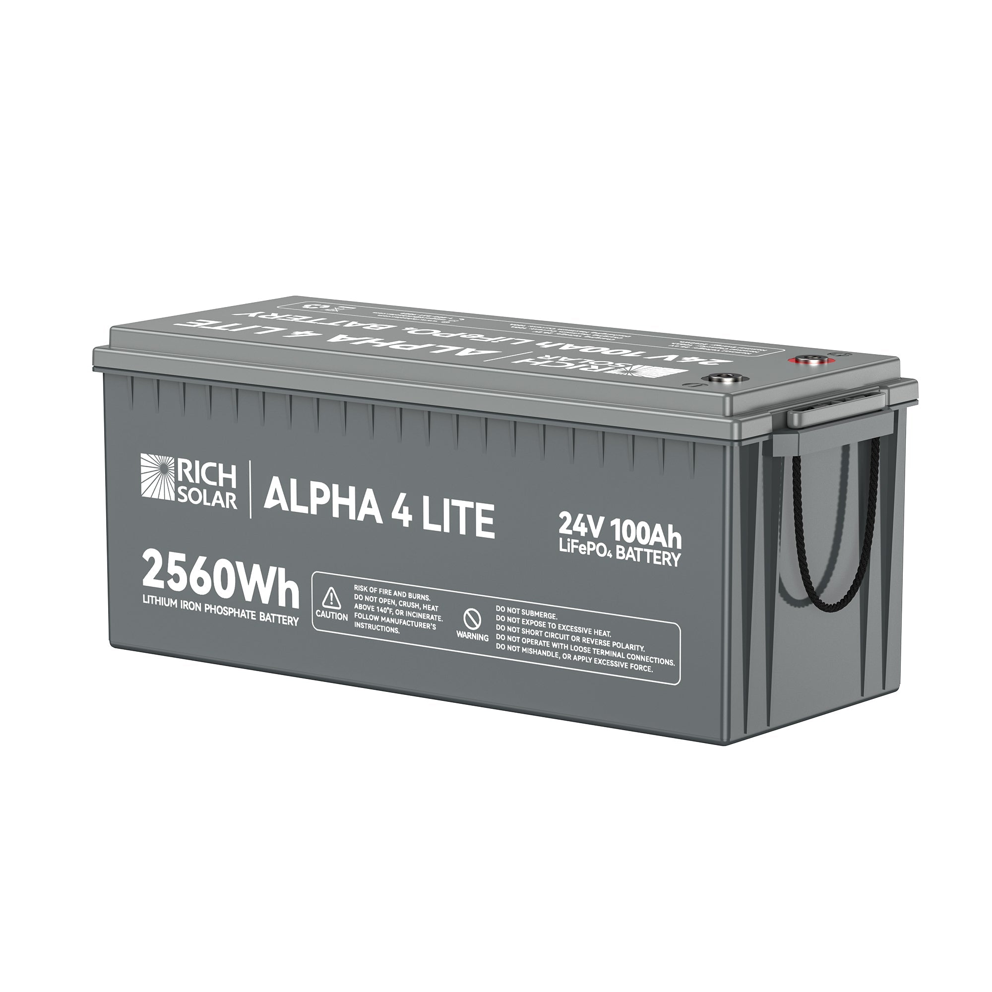 ALPHA 4 LITE | 24V 100Ah LiFePO4 Battery | Fast-Charging 24V Lithium Battery for RVs, Trailers, Vans, Boats, Off-Grid, Backup | 4,000 Lifetime Cycles | Best Value