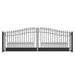 Chery Industrial | 18x6 ft Steel Dual Swing Driveway Gate, VENICE Style