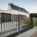 Chery Industrial 18x6 ft Steel Dual Swing Driveway Gate, VENICE Style
