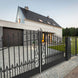 Chery Industrial 18x6 ft Steel Dual Swing Driveway Gate, VENICE Style