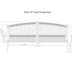 Chery Industrial 18x6 ft Steel Dual Swing Driveway Gate - PARIS Style