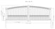 Chery Industrial 18x6 ft Steel Dual Swing Driveway Gate - PARIS Style