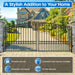 Chery Industrial 18x6 ft Steel Dual Swing Driveway Gate - PARIS Style