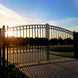 Chery Industrial 18x6 ft Steel Dual Swing Driveway Gate - PARIS Style