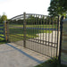 Chery Industrial 18x6 ft Steel Dual Swing Driveway Gate - PARIS Style