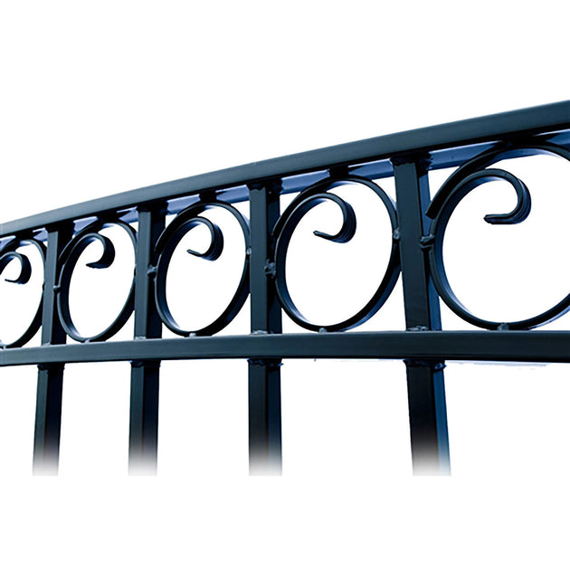 Chery Industrial 18x6 ft Steel Dual Swing Driveway Gate - PARIS Style