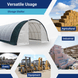Chery Industrial W30'xL65'xH15' Single Truss Arch Storage Shelter