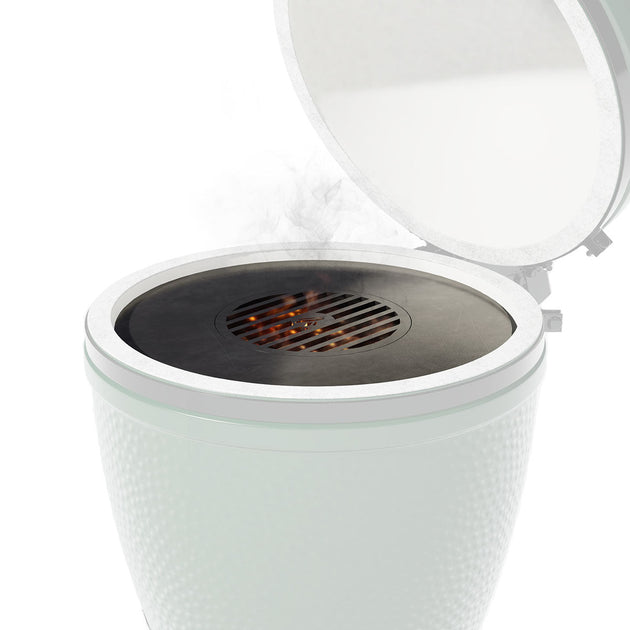 Arteflame Two-Piece Flat-Top Kit - Fits Big Green Egg | Charcoal Grills (Griddle Ring + Center Grill Grate)