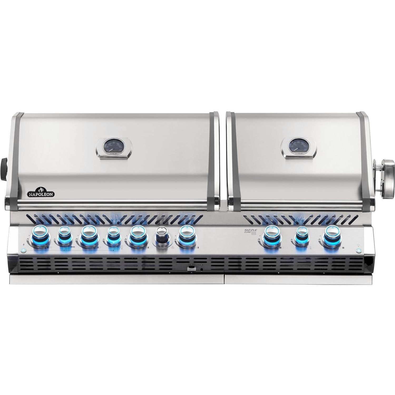 Napoleon | Prestige PRO 825 5-Burner Built-in Natural Gas Grill w/ Rotisserie & Power Burner- BIPRO825RBINSS-3