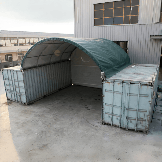 Chery Industrial 20x20 ft Container Shelter with Closed Back Panel
