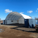 Chery Industrial 40x40x15 ft Container Shelter with Closed Back Panel