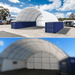 Chery Industrial 40x40x15 ft Container Shelter with Closed Back Panel