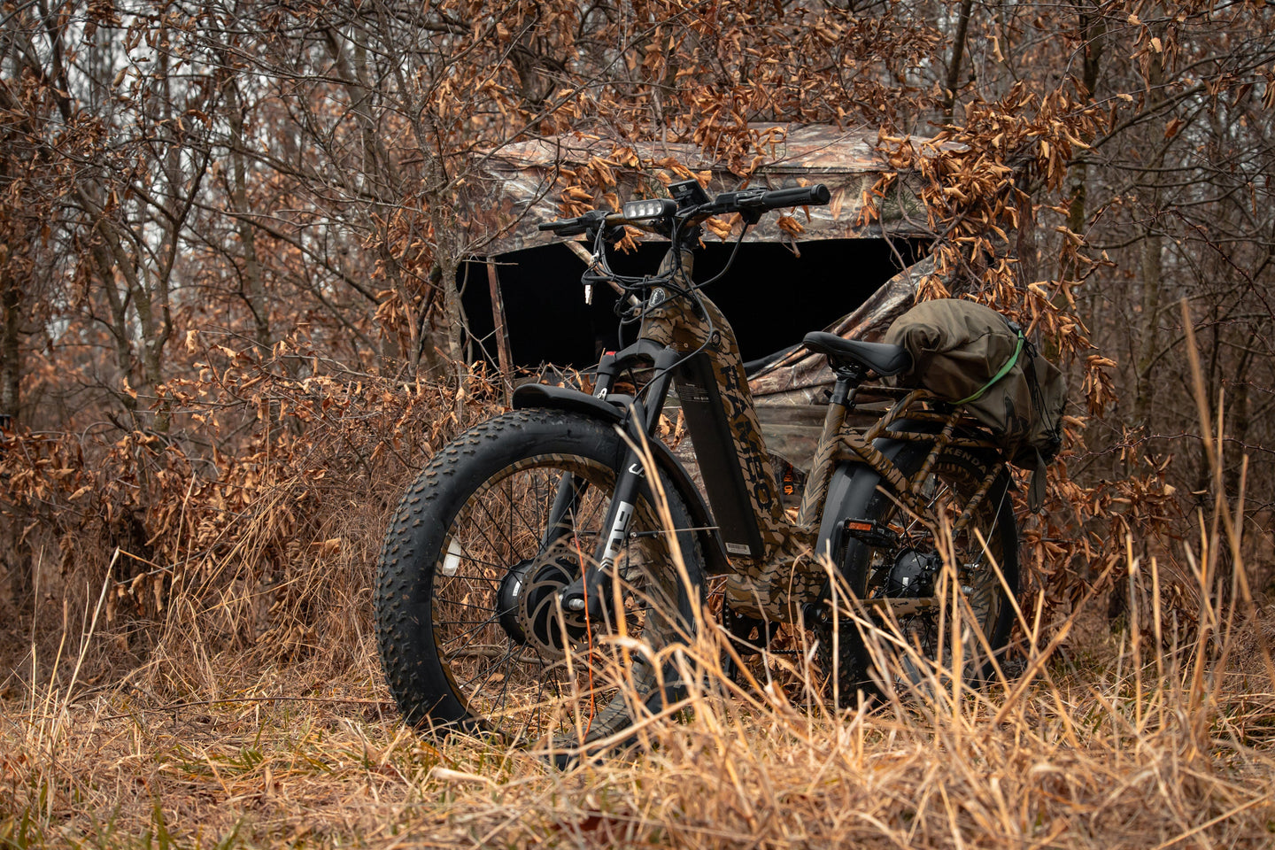 Rambo Krusader 3.0 AWD Fat Tire Electric Bike - Mossy Oak Bottomland Camo - 20Ah - image 3
