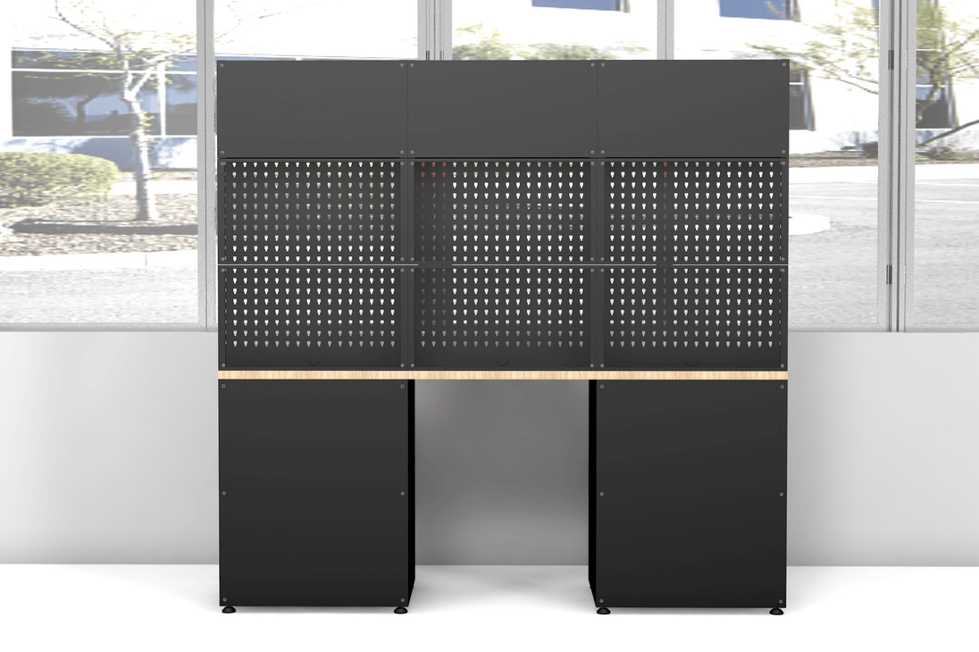 Chery Industrial Heavy Duty Steel Garage Cabinet Storage System (7 Drawers & 4 Cabinets)