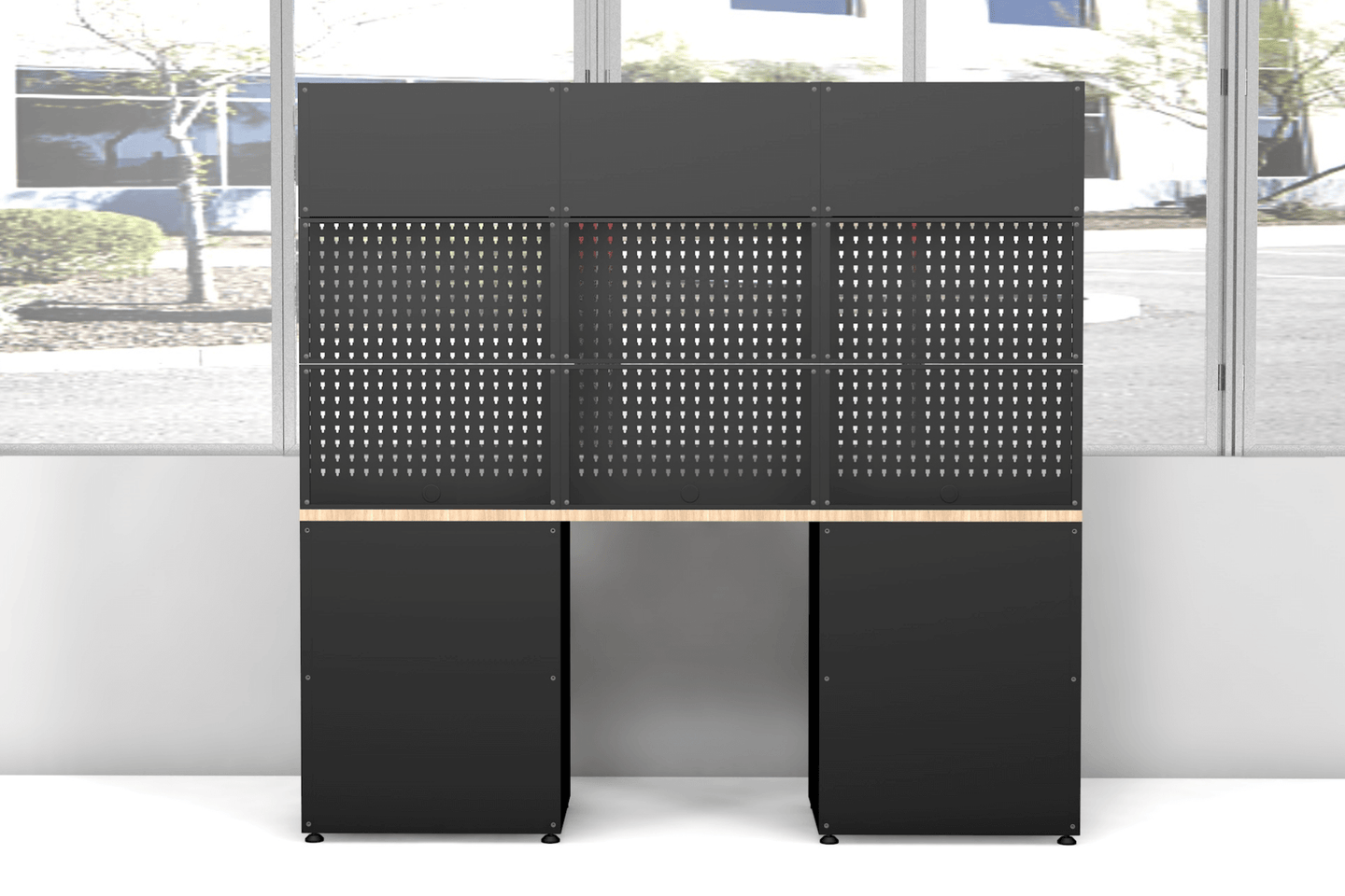 Chery Industrial Heavy Duty Steel Garage Cabinet Storage System (7 Drawers & 4 Cabinets)