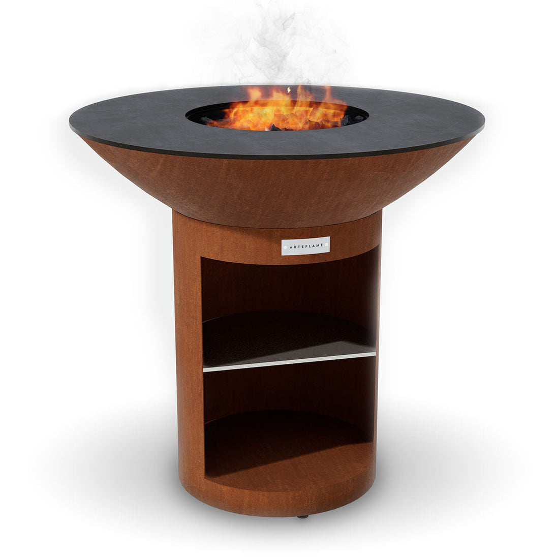 Arteflame Classic 40" - Storage Base Flat-Top Grill & Fire Bowl (CORTEN Steel)