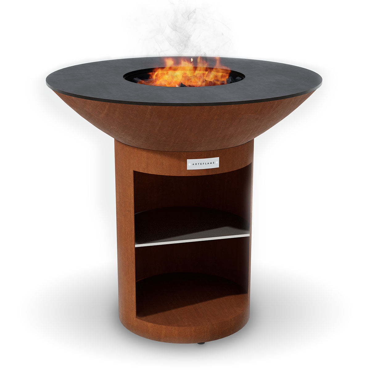 Arteflame Classic 40" - Storage Base Flat-Top Grill & Fire Bowl (CORTEN Steel)