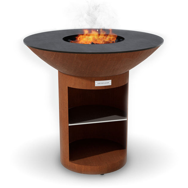 Arteflame Classic 40" - Storage Base Flat-Top Grill & Fire Bowl (CORTEN Steel)
